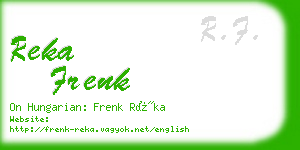 reka frenk business card